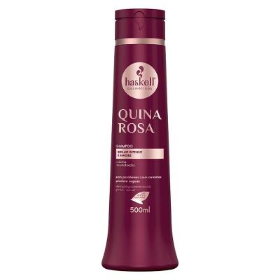Shampoo Quina Rosa Brilho Intenso E Maciez Haskell 500ml