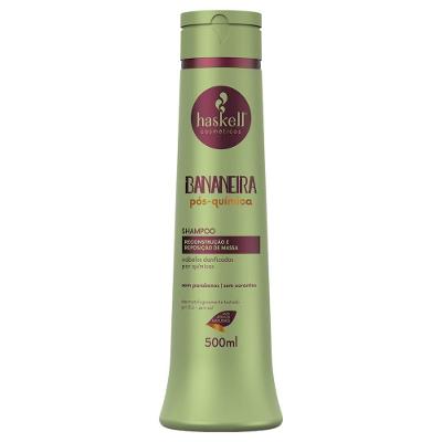 Shampoo Bananeira Pós Química Cabelos Danificados Haskell 500ml