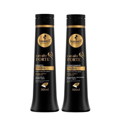Kit Shampoo E Condicionador Crescimento E Hidratação Haskell Cavalo Forte 500ml