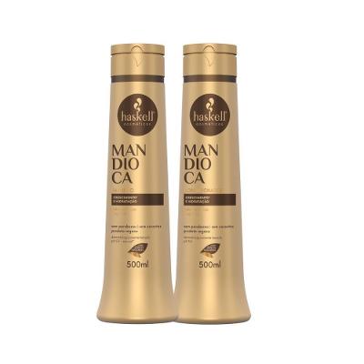 Kit Shampoo E Condicionador Para Hidratação E Fortalecimento Haskell Mandioca 500ml