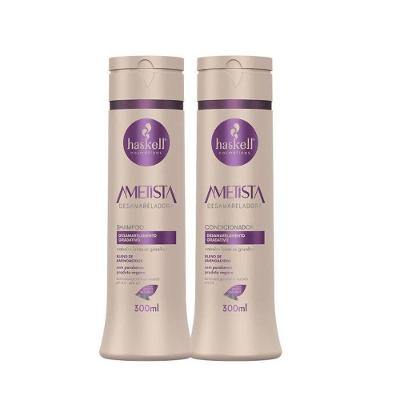 Kit Shampoo E Condicionador Desamareladora Ametista Haskell 300ml