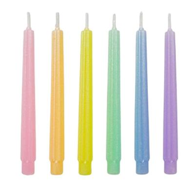 Vela Palito Espiral Metalizada Candy Color V241c - 6 Un