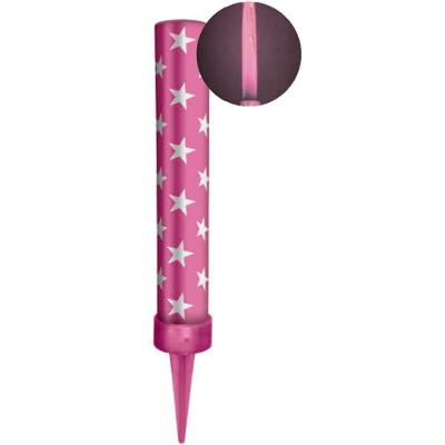 Vela Vulcão Rosa Chama Colorida - 1 Un