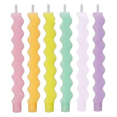 Vela Palito Candy Color - 6 Un