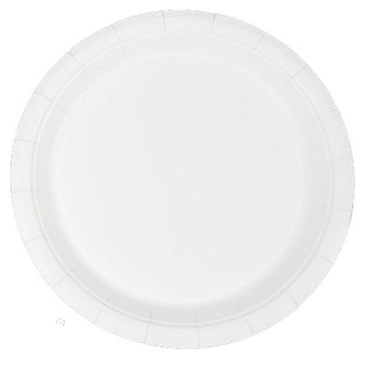 Prato De Papel Branco 18cm - 25 Un