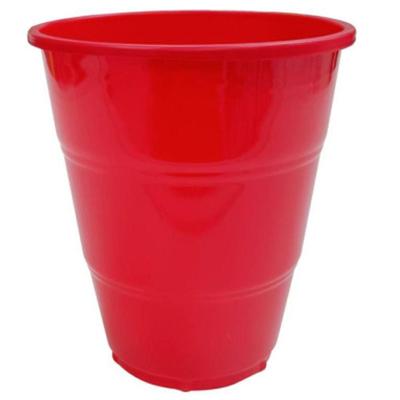 Copo Plástico Happy Line 210ml Vermelho - 8 Un