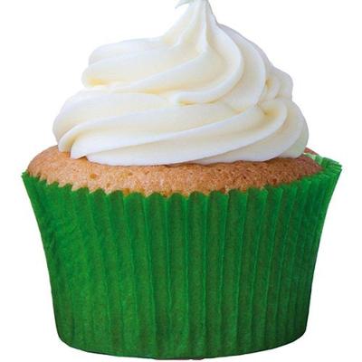 Forminha Para Bolinho Cupcake Liso Nº 0 Verde Bandeira - 45 Un