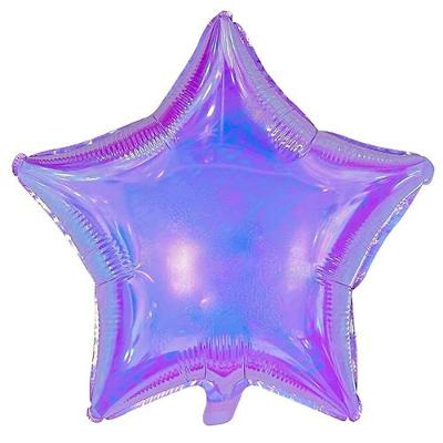 Balão Metalizado Estrela Gelo Roxo Cristal 18 - 1 Un