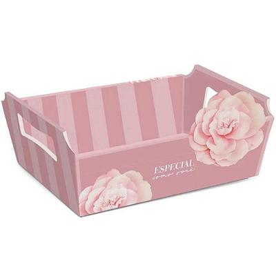 Kit Cesta De Cartão Camélia G 33x23,5x10,5cm - 10 Un