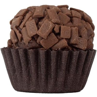 Forminha Para Doces Cores Intensas Liso Nº 5 Marrom - 100 Un