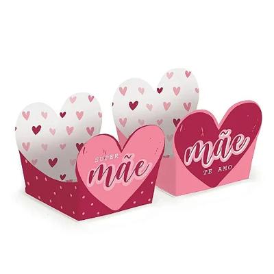 Forninha Para Doce Coração Mães 3x3x3cm - 24 Un