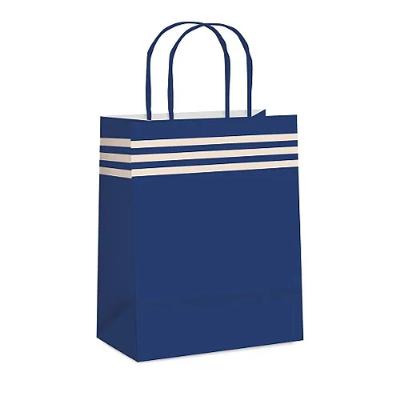 Kit Sacola De Papel Polo Cobalto Azul Gg 39x32x16cm - 10 Un