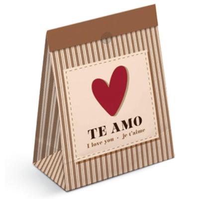 Kit Saco De Papel Para Presente P 22x15x7cm L'amour - 10 Un