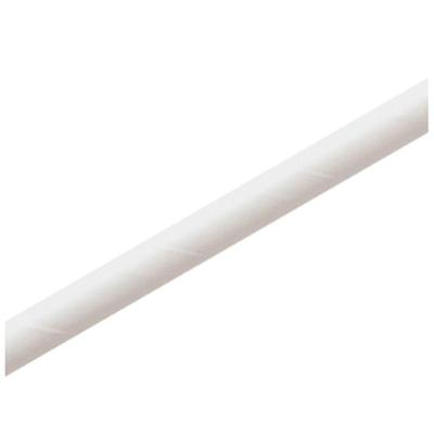Canudo De Papel Liso 19,5cm Branco - 12 Un