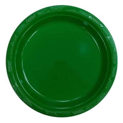 Prato Plástico Happy Line 15cm Verde - 8 Un