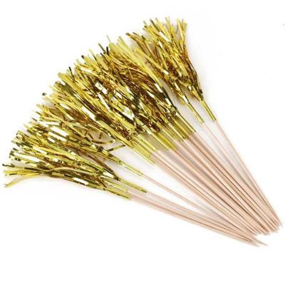 Palito Para Drink 10cm Dourado - 20 Un