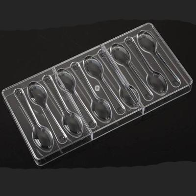 Forma Policarbonato Para Chocolate Molde Colher 10 Cavidades - 1 Un