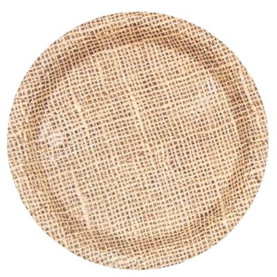 Prato De Papel 18cm Juta - 10 Un