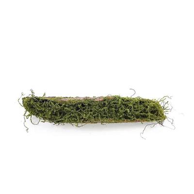 Tronco Decorativo Horizontal Musgo-madeira P 9x46x12cm Verde-marrom - 1 Un