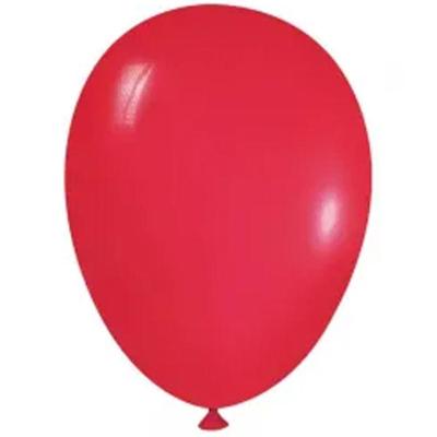 Balão Látex Tradicional Redondo 5 Liso Vermelho - 50 Un