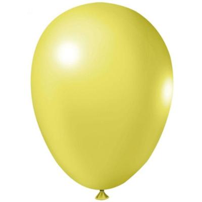 Balão Látex Tradicional Redondo 5 Liso Amarelo - 50 Un