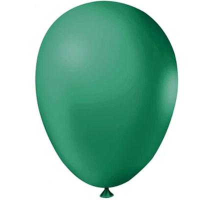 Balão Látex Tradicional Redondo 5 Liso Verde Bandeira - 50 Un