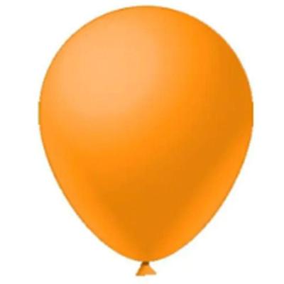 Balão Látex Tradicional Redondo 5 Liso Laranja - 50 Un