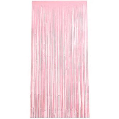 Cortina Metalizada Candy Color Rosa 100x200cm - 1 Un