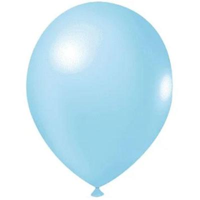 Balão Látex Candy Redondo 9 Liso Azul - 25 Un