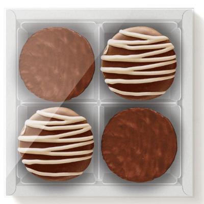 Caixa Para 4 Pão De Mel 16,5x16,5x4cm Branco - 50 Un