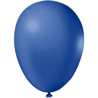 Balão Látex Tradicional Redondo 5 Liso Azul Royal - 50 Un