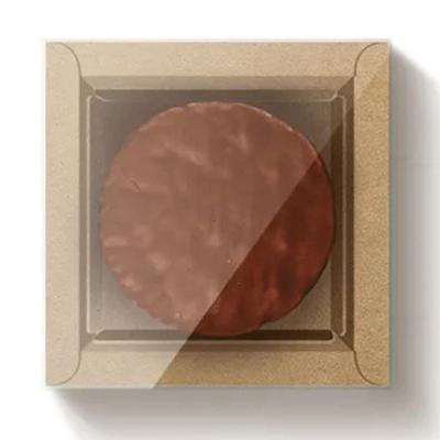 Caixa Para 1 Pão De Mel 9x9x4cm Kraft - 50 Un