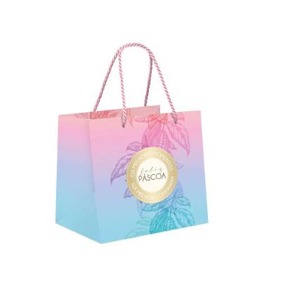 Sacola Premium Para Um Meio Ovo Ombre Degradê M 30x26x14cm - 10 Un