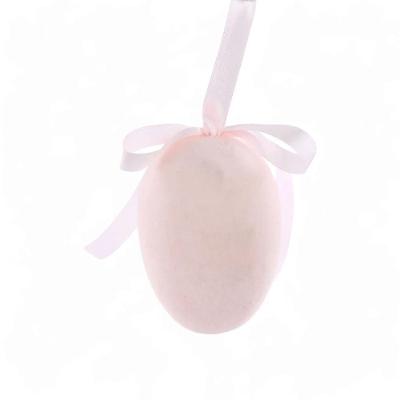 Ovo Decorativo Para Pendurar Flocado Rosa Flocked 12,5cm - 1 Un