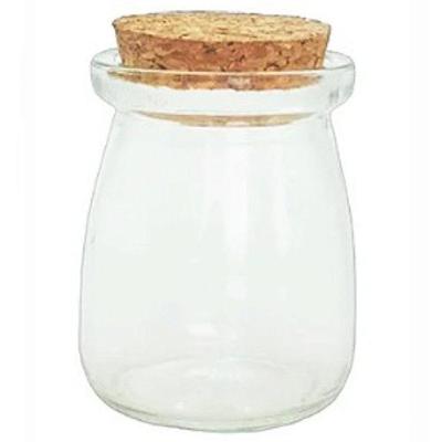Potinho De Vidro Tampa De Rolha 100ml - 1 Um