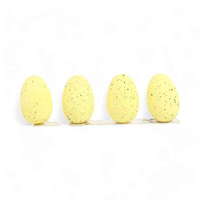 Ovos Decorativos Amarelo 3x2x2cm - 36 Un