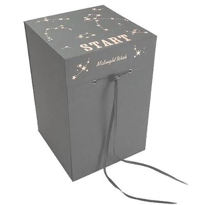 Caixa Quadrada Surpresa Com Visor 20x20x31cm Preto - 1 Un