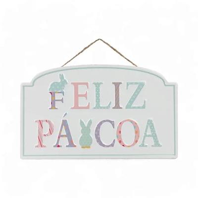 Quadro Decorativo Feliz Páscoa Para Pendurar Clr - 1 Un