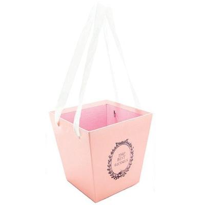Caixa Quadrada Alta Liso 13x17x18cm Rosa Claro - 1 Un