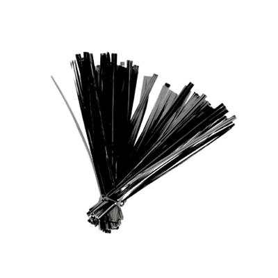 Lacre Fecho Metalizado 4mmx11cm Preto - 100 Un