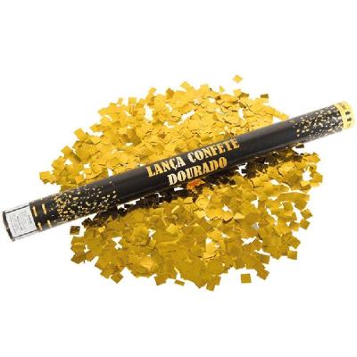 Lança Confete 60cm Dourado - 1 Un