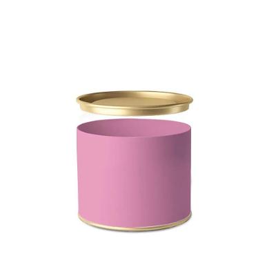 Lata Para Doces Liso Rosa 10x7cm - 24 Un