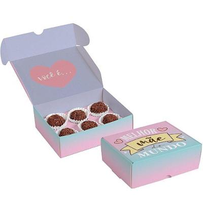 Kit Caixa Para 6 Brigadeiros-bombons Mãe 13x10,6x4,5cm - 10 Un