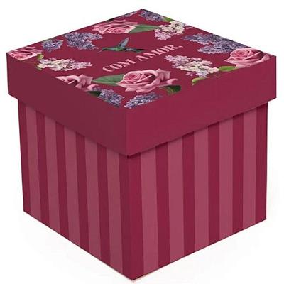 Kit Caixa Cubo Brigitte M 15x15x15cm - 10 Un