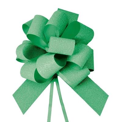 Laço Pronto Glitter Verde 18mm - 10 Un