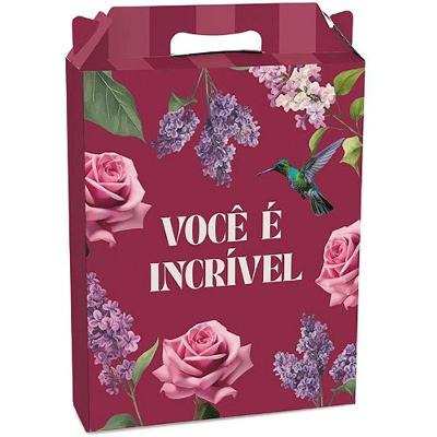 Kit Caixa Maleta Retangular Vertical Brigitte G 21x7,5x26cm - 10 Un