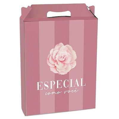 Kit Caixa Maleta Retangular Vertical Camélia P 15x6x18cm - 10 Un