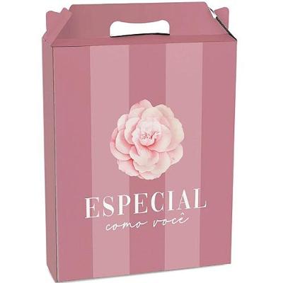 Kit Caixa Maleta Retangular Vertical Camélia G 21x7,5x26cm - 10 Un