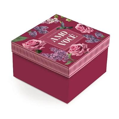 Kit Caixa Quadrada Brigitte P 20x20x10cm - 10 Un