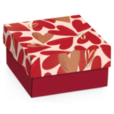 Kit Mini Caixa Quadrada Season Love P 6,5x6,5x3,5cm - 50 Un